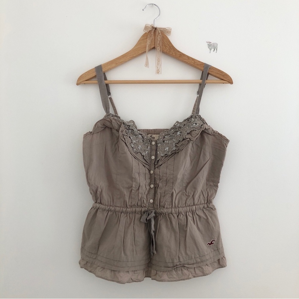 Hollister Lace-Trim Tank Cami